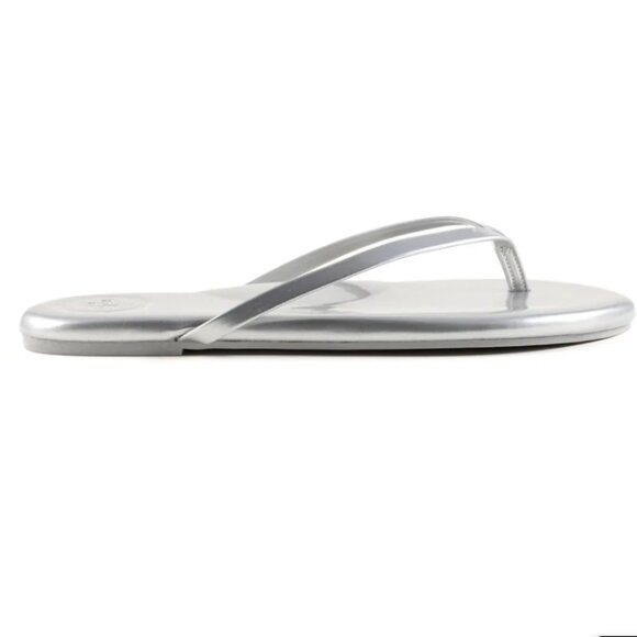 NEW SOLEI SEA Indie Flip Flop Sandals in Metallic Silver for women 7251j5 - Picture 8 of 9